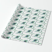 Infiniteitssymbool met Peacockdoether Cadeaupapier (Uitgerold)