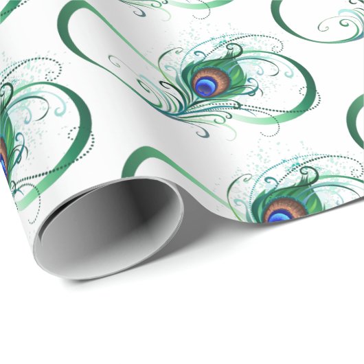 Infiniteitssymbool met Peacockdoether Cadeaupapier (Rol Hoek)