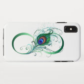 Infiniteitssymbool met Peacockdoether Case-Mate iPhone Case (Achterkant (horizontaal))