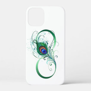 Infiniteitssymbool met Peacockdoether iPhone 12 Mini Hoesje