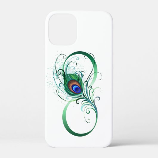 Infiniteitssymbool met Peacockdoether Case-Mate iPhone Case (Achterkant)
