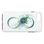 Infiniteitssymbool met Peacockdoether Case-Mate iPhone Case (Achterkant (Horizontaal))