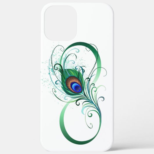Infiniteitssymbool met Peacockdoether Case-Mate iPhone Case (Achterkant)
