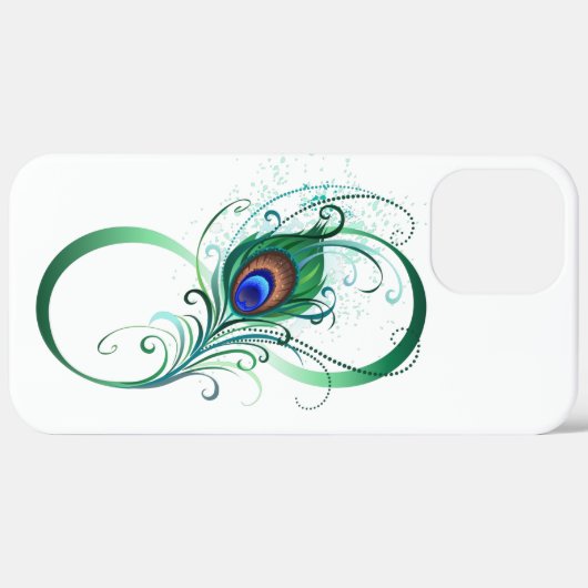 Infiniteitssymbool met Peacockdoether Case-Mate iPhone Case (Achterkant / Rechts)