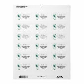 Infiniteitssymbool met Peacockdoether Etiket (Full Sheet)