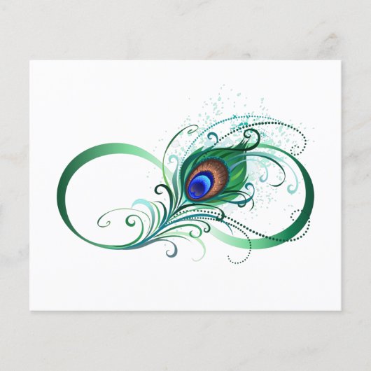 Infiniteitssymbool met Peacockdoether Flyer (Voorkant)