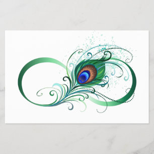 Infiniteitssymbool met Peacockdoether Flyer