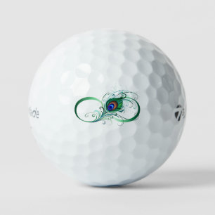 Infiniteitssymbool met Peacockdoether Golfballen
