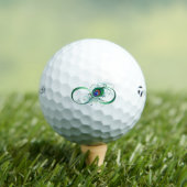 Infiniteitssymbool met Peacockdoether Golfballen (Insitu Shirt)