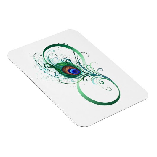 Infiniteitssymbool met Peacockdoether Magneet (Rechterzijde)
