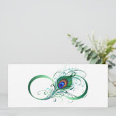 Infiniteitssymbool met Peacockdoether Menu (Staand voorkant)