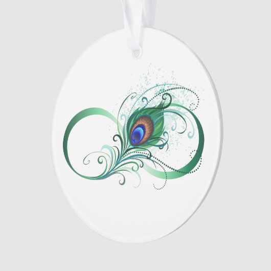 Infiniteitssymbool met Peacockdoether Ornament (voorkant)