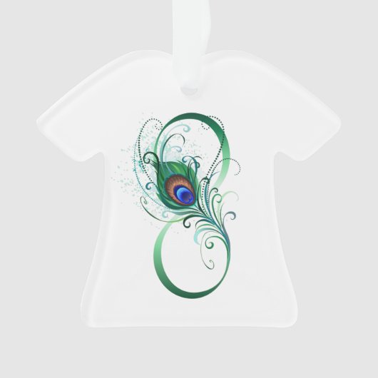 Infiniteitssymbool met Peacockdoether Ornament (voorkant)