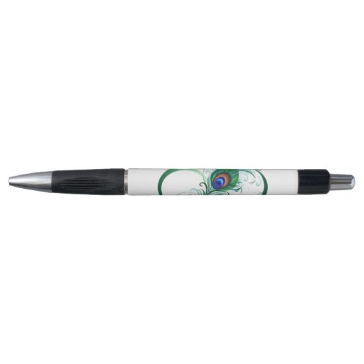 Infiniteitssymbool met Peacockdoether Pen (Voorkant)