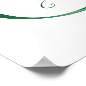 Infiniteitssymbool met Peacockdoether Poster (Hoek)