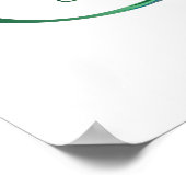 Infiniteitssymbool met Peacockdoether Poster (Hoek)