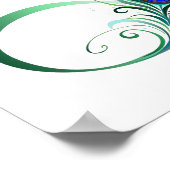Infiniteitssymbool met Peacockdoether Poster (Hoek)