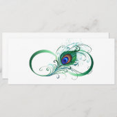 Infiniteitssymbool met Peacockdoether Programma (Voorkant / Achterkant)