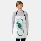 Infiniteitssymbool met Peacockdoether Schort (Gedragen)