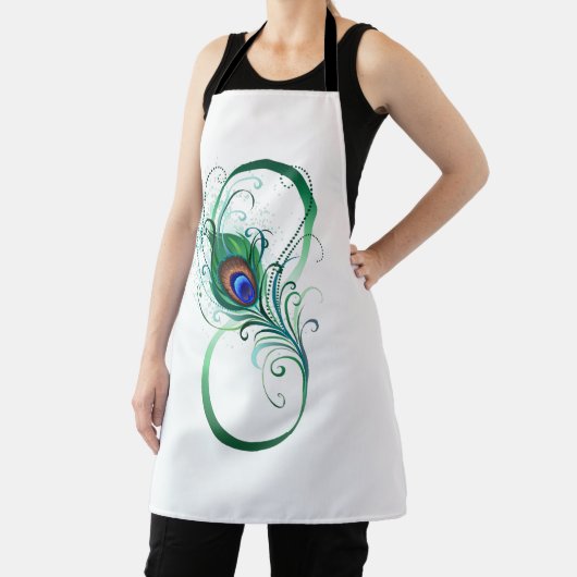 Infiniteitssymbool met Peacockdoether Schort (Insitu)