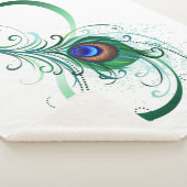 Infiniteitssymbool met Peacockdoether Sherpa Deken (3/4)