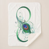 Infiniteitssymbool met Peacockdoether Sherpa Deken (Voorkant)