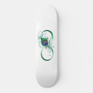 Infiniteitssymbool met Peacockdoether Skateboard