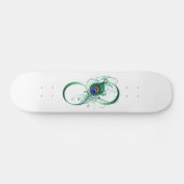 Infiniteitssymbool met Peacockdoether Skateboard (Horizontaal)