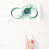 Infiniteitssymbool met Peacockdoether Spandoek (Insitu)