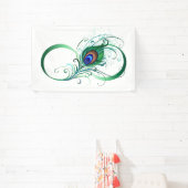 Infiniteitssymbool met Peacockdoether Spandoek (Insitu)