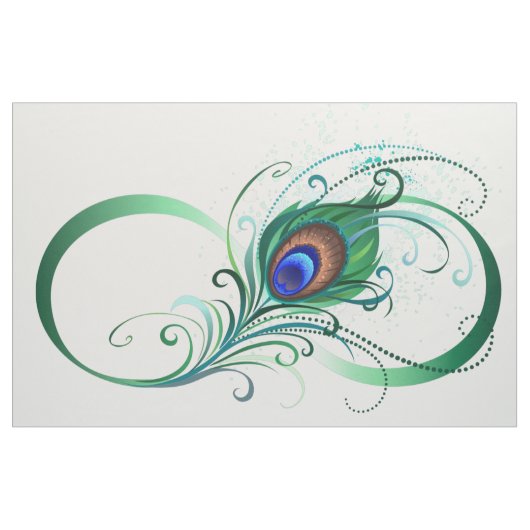 Infiniteitssymbool met Peacockdoether Stof (Yard (91,4 cm))