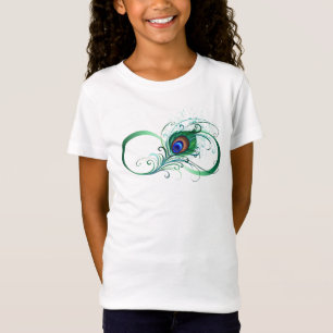 Infiniteitssymbool met Peacockdoether T-shirt
