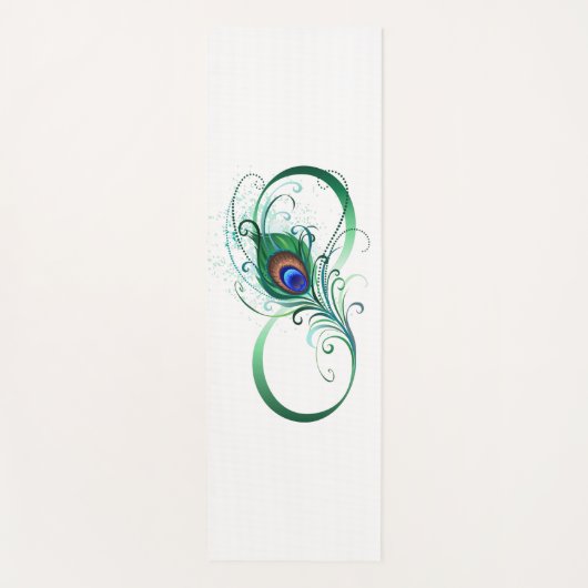 Infiniteitssymbool met Peacockdoether Yogamat (Voorkant)
