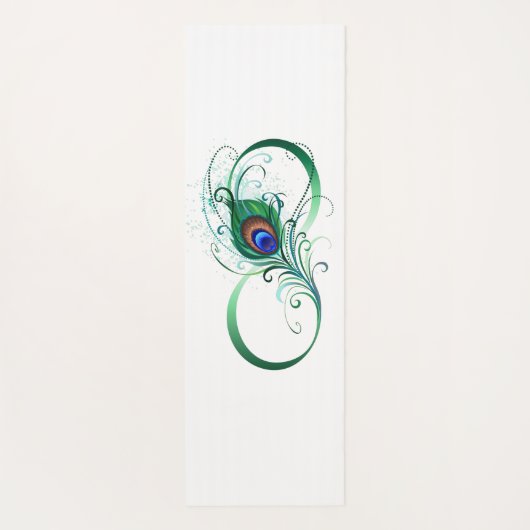 Infiniteitssymbool met Peacockdoether Yogamat (Achterkant)