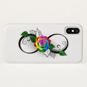 Infiniteitssymbool met regenboogRoos Case-Mate iPhone Case (Achterkant (horizontaal))