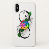 Infiniteitssymbool met regenboogRoos Case-Mate iPhone Case (Achterkant)