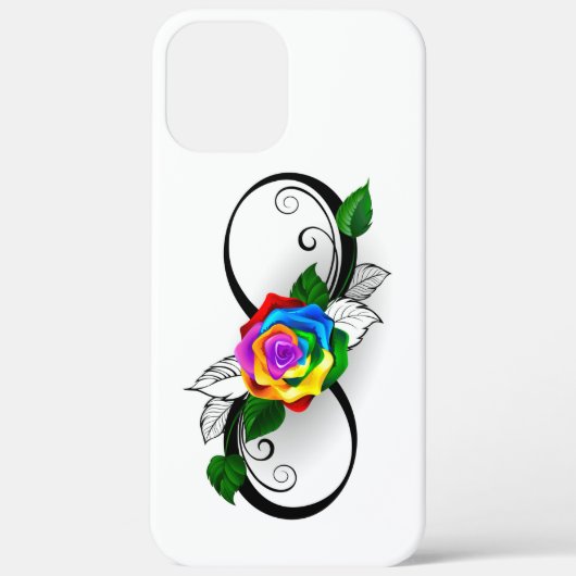 Infiniteitssymbool met regenboogRoos Case-Mate iPhone Case (Achterkant)