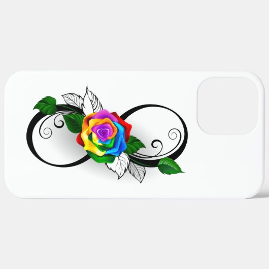 Infiniteitssymbool met regenboogRoos Case-Mate iPhone Case (Achterkant (horizontaal))