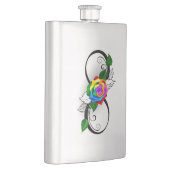 Infiniteitssymbool met regenboogRoos Flacon (Rechts)