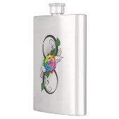 Infiniteitssymbool met regenboogRoos Flacon (Links)