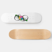 Infiniteitssymbool met regenboogRoos Skateboard (Horizontaal)