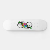 Infiniteitssymbool met regenboogRoos Skateboard (Horizontaal)