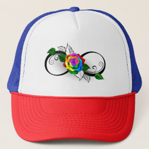 Infiniteitssymbool met regenboogRoos Trucker Pet