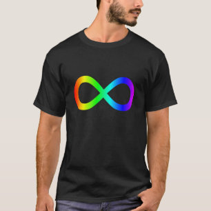 Infiniteitssymbool regenboog t-shirt