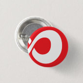 InfiniteRed-ronde knop Ronde Button 3,2 Cm (Voorkant /achterkant)
