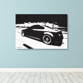 Infiniti G35 Coupe Rolling Shot Canvas Afdruk (Insitu (Houten vloer))