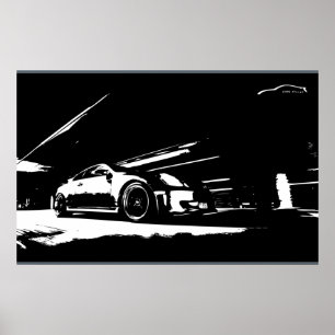 Infiniti G35 Coupe Rolling Shot Poster