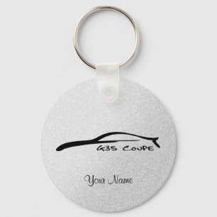Infiniti G35 Coupe Silhouette Key-chain (zilver) Sleutelhanger