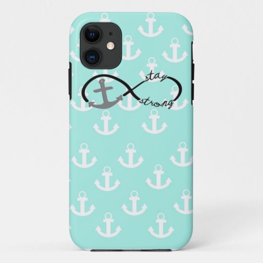 Infinity Anchor Blijf sterke collage Case-Mate iPhone Case (Achterkant)