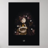 INFINITY BAT van Alexandra Dikaia Poster (Voorkant)